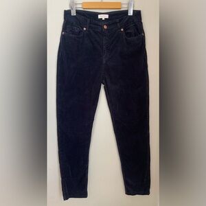 Part Two Copenhagen Silvias PA Dark Navy Corduroy Trousers Size 38